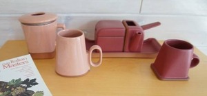 Artist Signed Pottery Sobayu Brewing Pots and Book Eight Italian Masters