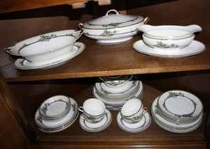 Collectible Cigna Dish Set Pattern Charmeuse by Noritake Pattern # 71435 (c. 1921)