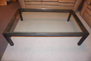Furniture Living Room Den Glass Top Coffee End Foot Rest Table 12 Tempered Glass
