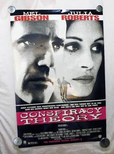 lot 41 image: 1997 Conspiracy Theory Double Sided Original Advance Movie Theater Poster