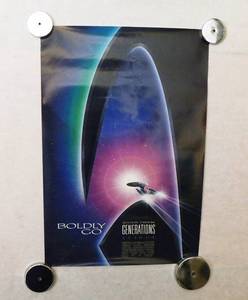 lot 47 image: 1994 StarTrek Generations Single Sided Original Advance Movie Theater Poster