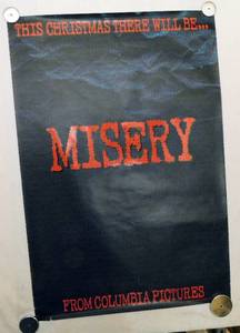 lot 38 image: 1990 Misery Single Sided Original Advance Movie Theater Poster