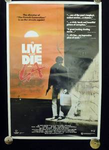 lot 22 image: 1996 To Live and Die in LA Single Sided Original Vestron Video Movie Poster