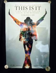 lot 14 image: 2009 Michael Jacksons This is It Double Sided Original Advance Movie Theater Poster