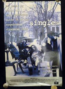 lot 49 image: 1992 Singles Single Sided Original Movie Theater Poster