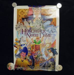 lot 19 image: 1996 Disneys The Hunchback of Notre Dame Single Sided Movie Theater Poster