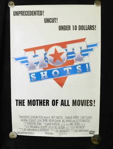 lot 65 image: 1991 Hot Shots Double Sided Original Movie Theater Poster