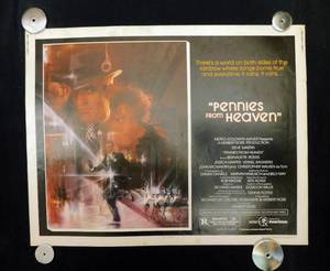 lot 28 image: 1981 Pennies From Heaven Single Sided Half Sheet Movie Theater Poster