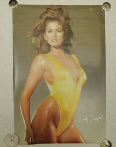 lot 71 image: 1990 Cindy Crawford Poster