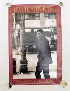 lot 45 image: 1990 Paul Simon The Rhythm of the the Saints Poster
