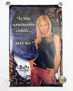 lot 25 image: 2000 Buffy the Vampire Beep Me Poster