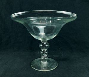 lot 76 image: Large Glass Compote Made in Poland