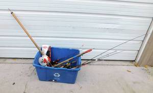 lot 98 image: Lot of Ice Fishing Poles