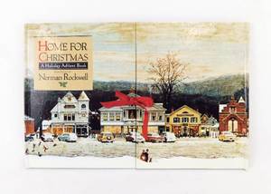 lot 63 image: Vintage 1992 Home For Christmas - A Holiday Advent Book Illustrated by Norman Rockwell