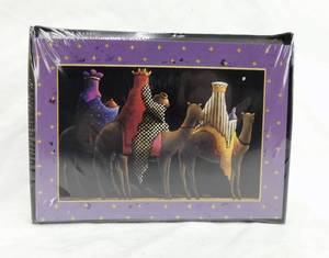 lot 93 image: Lot of 240 Christmas Treasures Blank Notecards and Envelopes Various Images Illustrating the Christmas Story
