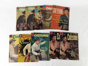 lot 14 image: 10 Vintage 1950s Dell Cheyenne Comic Books