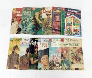 lot 50 image: Lot of 12 Vintage 1950s Dell Walt Disneys Comic Books