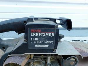lot 148 image: Sears Craftsman 1HP 3 inch Belt Sander
