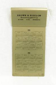 lot 124 image: Vintage 19491950 Brown & Bigelow Notepad