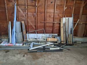 lot 38 image: Large Assortment of Scrap, Wood, Metal, PUC and More