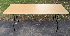 lot 63 image: Large Wooden Foldable Table