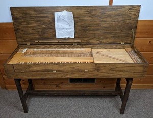 lot 1 image: Vintage Handmade Harpsichord