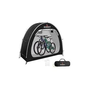 lot 340 image: NEW KODSIT Outdoor Bike Storage Tent for 2 Bicycles, Foldable Aluminum Alloy Bracket Bicycle Storage shed, Portable Bike Cover for Backyard Garden Camping