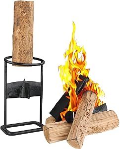 lot 343 image: Firewood Log Splitter, Firewood Kindling Tool Cuts 4 Ways