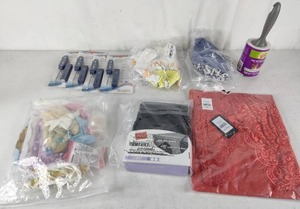 lot 430 image: Miscellaneous Assortment of Scotch Brite Hair & Dander Roller, Digital Thermometers, Hanes Comfort Period Underwear, Etc.