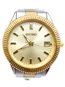 lot 29 image: Seiko Two tone Datejust stainless steel and base metal Quartz Analog watch. New Battery Installed