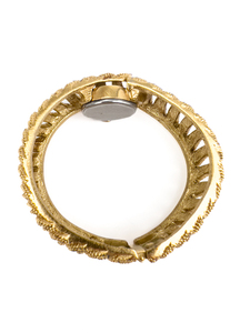 lot 55 image: Ladora Hidden Swiss Movement Bracelet Yellow Base Metal Mechanical Watch. Not working