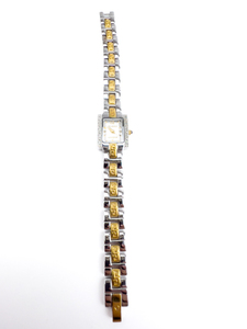 lot 87 image: Elgin Diamond EG076 White Face base metal Quartz Analog watch. New Battery Installed