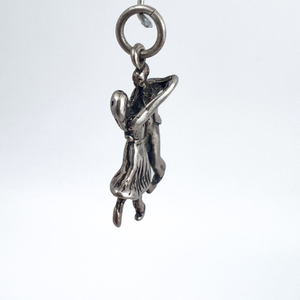 lot 47 image: Ballroom Dancing Couple, Unknown Maker, Sterling Silver Solid Cast Charm.