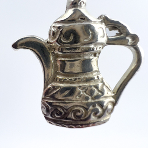 lot 92 image: Vintage Coffee Pot, Unknown Maker, Solid Cast Charm.