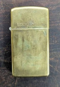 lot 3 image: Vintage Brass Zippo Lighter