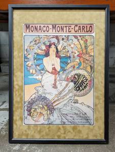 lot 51 image: Framed Monte-Carlo, Monaco Print
