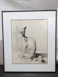 lot 65 image: Framed Art By A. Bucher, 1986