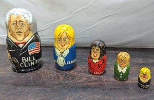 lot 88 image: Bill Clinton Nesting Dolls
