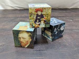 lot 94 image: Three Art Magic Cubes