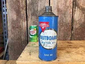 lot 15 image: Vintage Conoco Outboard Motor Oil Can