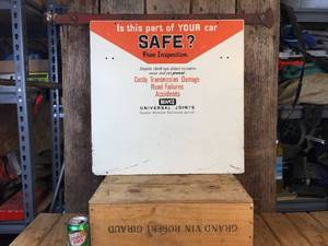 lot 17 image: Vintage NEAPCO Universal Joints Backer BoardSign