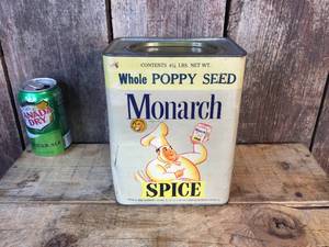 lot 23 image: Vintage MONARCH Spice TinContainer