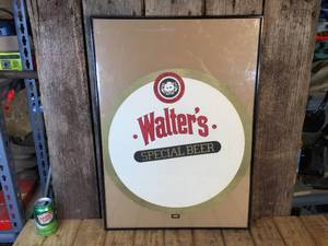 lot 30 image: Vintage Walters Special Beer Framed Advertiser