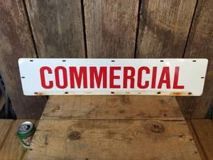 lot 38 image: Metal 2 Sided Commercial Sign