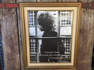 lot 49 image: Bob Dylan Frame Print