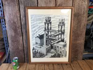 lot 55 image: Vintage Escher Print