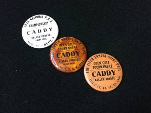 lot 69 image: 1930s St Paul OPEN Golf Caddy Pins