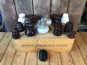 lot 86 image: Vintage CeramicGlass Insulators