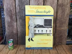 lot 98 image: Vintage NESCO Service Height Oven Advertiser