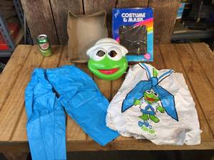 lot 99 image: Vintage Baby Kermit Costume & Mask